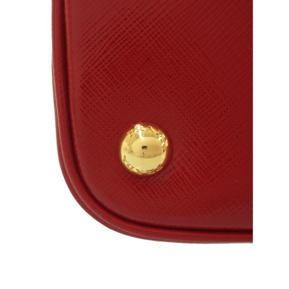 Prada Saffiano Vernice Leather Red satchel vibrant red patent leather - Picture 7 of 9